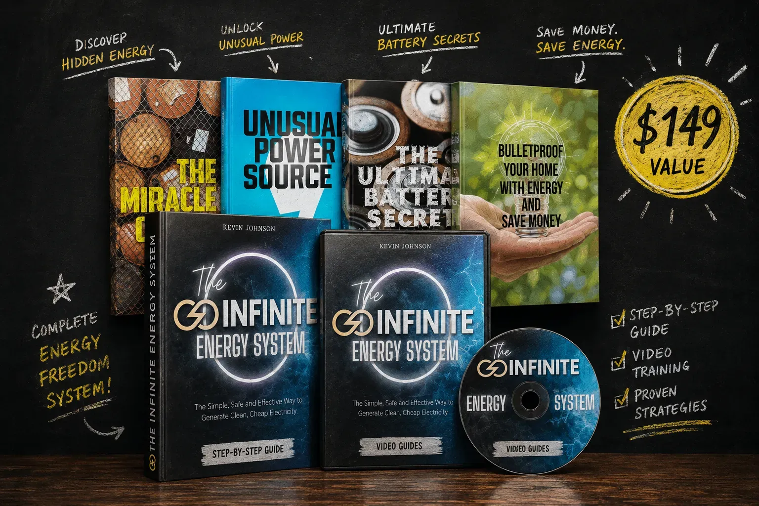 Infinite Energy System digital product package reviewed for DIY home energy builders